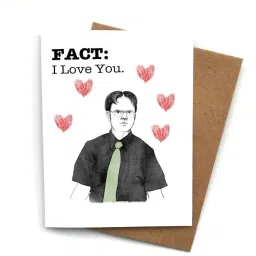 OFFICE SITCOM A5 LAMINATED GREETING CARD Greeting Card-image-45