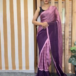 KAYOMMI Pure Chiffon Ready to Wear Saree-image-36