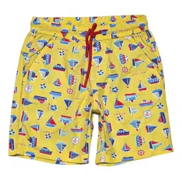 Gini and Jony Bermuda Boys Cotton Conversational Printed Shorts-9