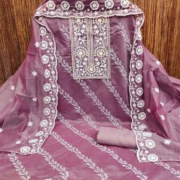 MANVAA Embroidered Thread Work Unstitched Dress Material-picture-16