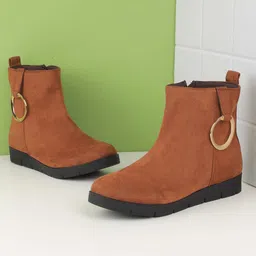 Mochi Women Mid-Top Zipper Boots-2