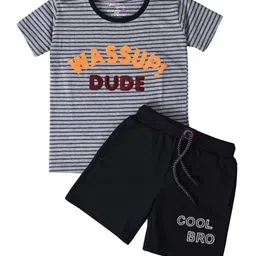 Nino Togs Boys Printed T-shirt with Shorts-image-37