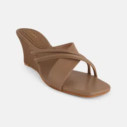 Mast & Harbour Women Solid Square Toe Mules-54