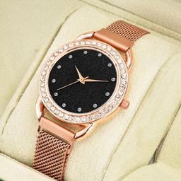 CSAMON Women Embellished Dial Analogue Watch C_23_RoseGold_12_Copper Bracelet-image-48