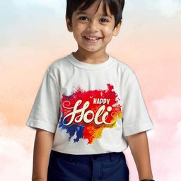KUCHIPOO Boys Floral Printed Applique T-shirt-image-95