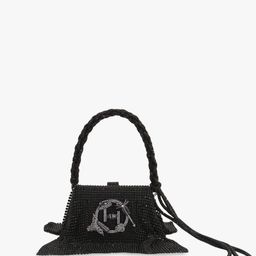 Outhouse Leather Structured Tote Bag with Fringed-28