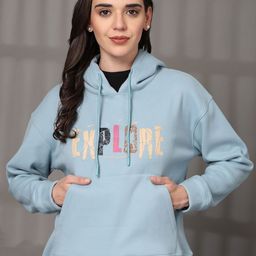 R.Code by The Roadster Life Co. Women Printed Hooded Pullover Sweatshirt-picture-34