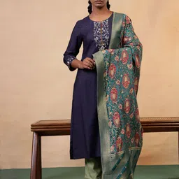 Folk Song Printed Viscose Rayon Dupatta-23