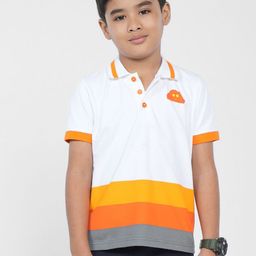 PILOLO Boys Striped Polo CollarT-shirt-image-83