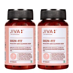 Jiva Set Of 2 Skin-Fit Tablets Improves Skin Health Naturally - 120 Tablets Each-14