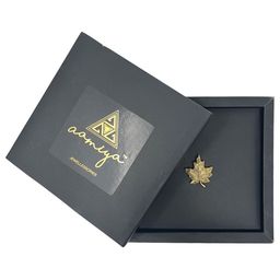AAMIYA CREATIONS Men Maple leaf Elegant Statement Brooch-image-1