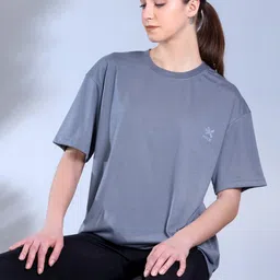 HRX by Hrithik Roshan Round Neck Drop-Shoulder Sleeves Oversized T-shirt-image-97