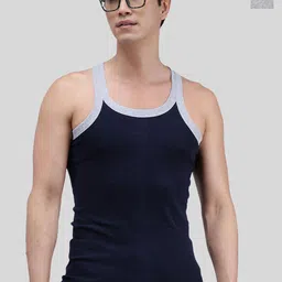 AMUL COMFY Pack Of 2 Pure Cotton Gym Innerwear Vests AC-GVEST-NY-GY-XS-2PC-picture-31
