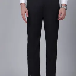 Cantabil Men Original Regular Fit Mid-Rise Flat-Front Formal Trouser-image-84