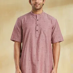 Fabindia Ethnic Motifs Embroidered Thread Work Pure Cotton Straight Kurta-image-51