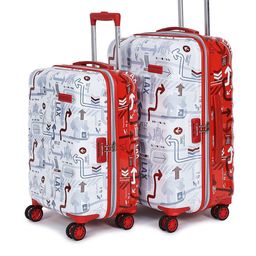 uppercase Set Of 2 Printed Hard-Sided Trolley Bags-26