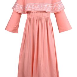 Wish Karo Girls Embroidered Fit & Flare Dress-picture-22