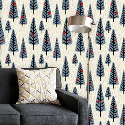 ArtzFolio Printed UV-Resistant Anti-Bacterial Christmas Tree PatternPeel & Stick Wallpaper-image-42