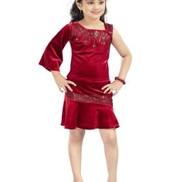 Lei-Chie Girls Embellished Top with Skirt-image-56