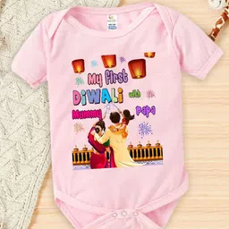 Babywish Kids Infant Printed Cotton Bodysuit-image-78