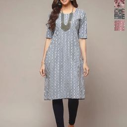 Anouk Rustic Selection Of 4 Floral Printed Straight Kurtas-image-56