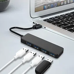 Sancy Portable Type-C to USB 3.0 4-Port Hub – Super-Speed USB Extension High-Speed Data For Laptops, PCs, Tablets, Mobiles & Gaming Consoles image 3