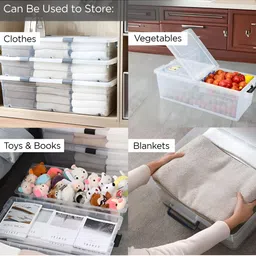 UMAI Grey Set of 1 Regular Drawer Organiser Organisers image 4
