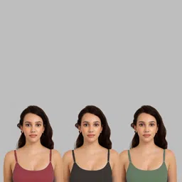 Women Cotton Maroon,Black,Green Non Padded Non-Wired Lingerie Bra Sport wear Gym Crop Tank Top-picture-12