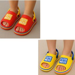 ONFEET Kids Pack Of 2 Self Design Flip Flops-6