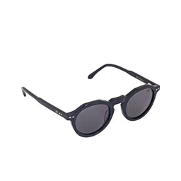 HAMILTANO WINSTON Men Black Lens & Black Round Sunglasses with UV Protected Lens SKU176-image-86