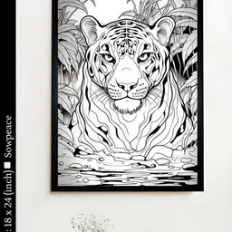 SOWPEACE White & Black 1 Piece Canvas Abstract Wall Photographs-image-16