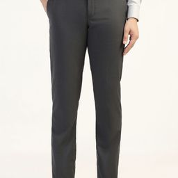 Blackberrys Men Urban Slim Mid-Rise Slim Fit Formal Trousers-picture-47