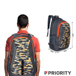 Priority Men Backpack With Zip Closure &Adjustable Strap image 4