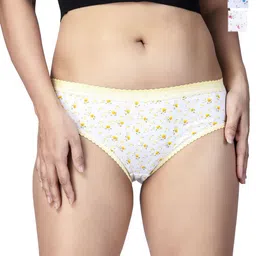 CHIC Women Pack Of 3 Floral Printed Mid-Rise Basic Briefs Mayfair Regular - 111-image-60