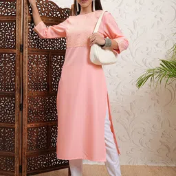 Vishudh Women Embroidered Thread Work Kurta-40