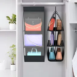 Aura Black 2Pcs Regular Hanging Magazine Organisers-5