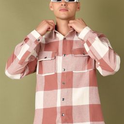 V-Mart Men Opaque Checked Casual Shirt-image-78
