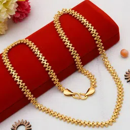 Minprice Brass Gold-Plated Handcrafted Chain-21