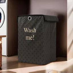 Kuber Industries Black & White 3 Pieces Printed Dustproof Laundry Bags 75L-16