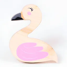Pinch of Pretty Brown & Pink Wooden Flamingo Knob-40