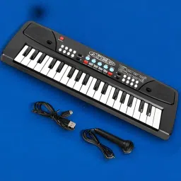 H37(37 Keys )Piano Toy with Microphone, USB Power Cable & Sound Recording Best Birthday Gift for Boys and Girls Musical Instruments Analog Portable Keyboard-image-68