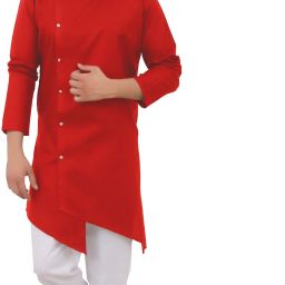 Men Cotton Blend Kurta Pyjama Set-image-100