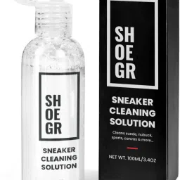 SHOEGR Cleaning Solution | Eco-Friendly | Chemical Free | Sneaker Cleaning Solution for Suede, Nubuck, Canvas, Knit, Sports & Multi-Material Shoes | 100 ml Bottle Black Cleaner-image-21