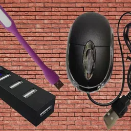 ANJO USB Keyboard-USB Mouse-Pad-2.0Hub-Gel3in1-LED-1.5m Ext Cable A M2F-OTG C & Micro Combo Set image 4