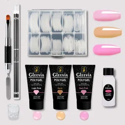 PolyGel Nail Art Quick Building 30ml Pack - Quick Nail Extension Gel (Combo Kit)-16