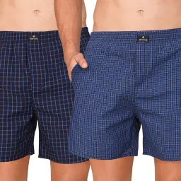 Pack of 2 Checkered Men Multicolor Boxer Shorts-image-72
