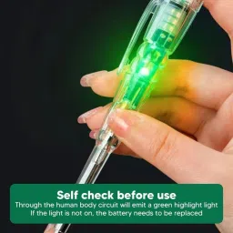 gilhot 1 PCS High-Brightness Intelligent Voltage Tester Pen - Multi-function LEDTestPen Digital Voltage Tester image 3