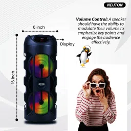 NEUTON Moster King with Wired Mic and Remote 40 W Bluetooth with RGB LIGHT 40 W Bluetooth Tower Speaker image 2