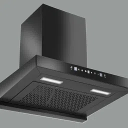 hindware DARCIA 60CM 1200CMH ( LAUNCH YEAR 2022 ) WITH MOTION SENSOR AND TOUCH CONTROL Auto Clean Wall Mounted BLACK 1200 CMH Chimney image 3