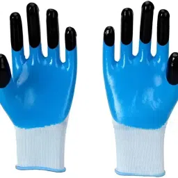 Multipurpose Heavy-Duty Reusable Washable Coated Work Safety Hand Glove Nitrile, Nylon Safety Gloves-image-30